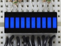LED Bar 10 segment blue (VU meter)